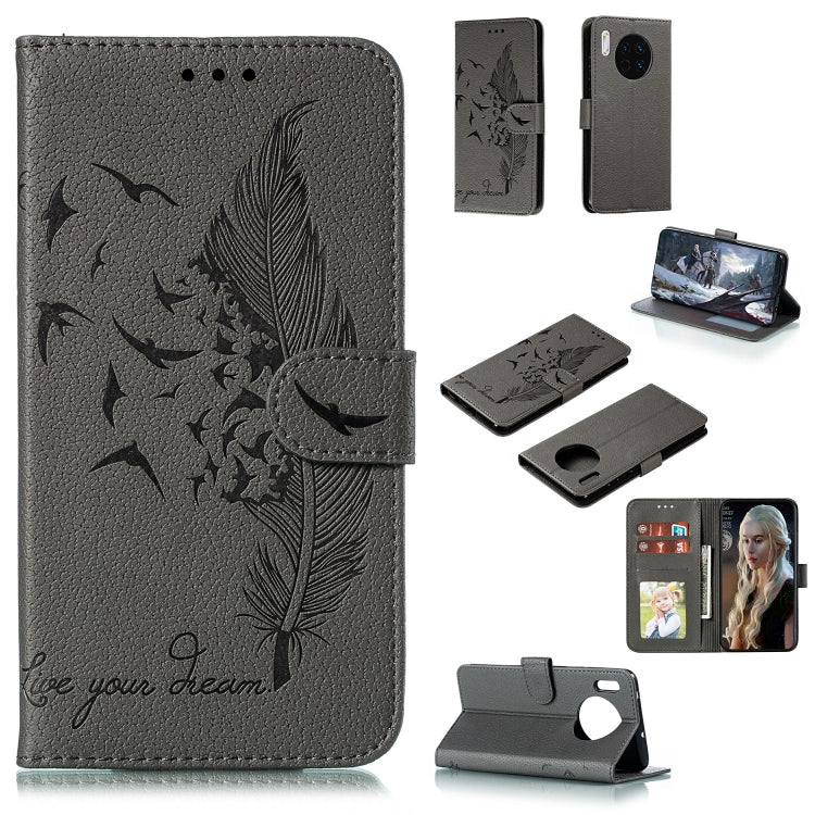 Feather Pattern Litchi Texture Horizontal Flip Leather Case with Holder & Wallet & Card Slots, For Huawei Mate 30, For Huawei Mate 30 Pro, For Huawei Mate 30 Lite / nova 5i Pro, For Xiaomi Redmi Note 8, For Xiaomi Redmi Note 8 Pro, For Galaxy A10s     ...