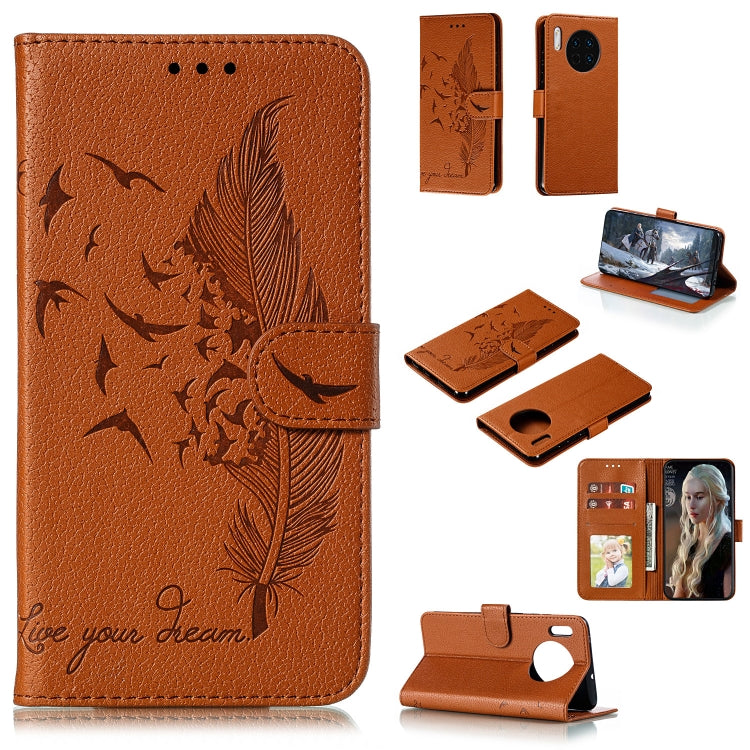 Feather Pattern Litchi Texture Horizontal Flip Leather Case with Holder & Wallet & Card Slots, For Huawei Mate 30, For Huawei Mate 30 Pro, For Huawei Mate 30 Lite / nova 5i Pro, For Xiaomi Redmi Note 8, For Xiaomi Redmi Note 8 Pro, For Galaxy A10s     ...