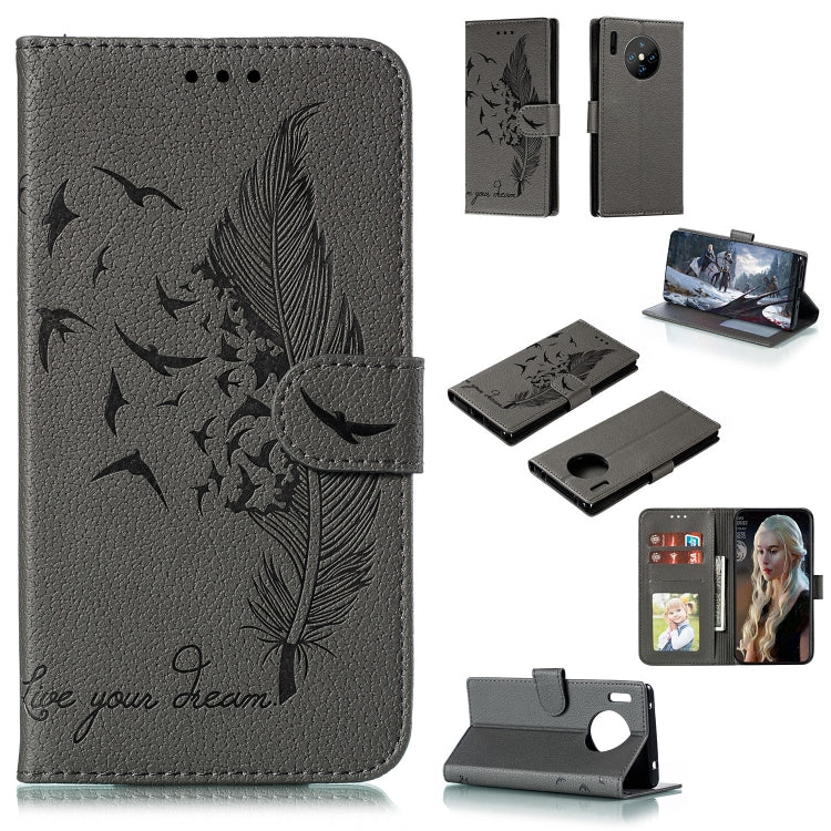 Feather Pattern Litchi Texture Horizontal Flip Leather Case with Holder & Wallet & Card Slots, For Huawei Mate 30, For Huawei Mate 30 Pro, For Huawei Mate 30 Lite / nova 5i Pro, For Xiaomi Redmi Note 8, For Xiaomi Redmi Note 8 Pro, For Galaxy A10s     ...