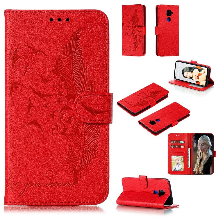 Feather Pattern Litchi Texture Horizontal Flip Leather Case with Holder & Wallet & Card Slots, For Huawei Mate 30, For Huawei Mate 30 Pro, For Huawei Mate 30 Lite / nova 5i Pro, For Xiaomi Redmi Note 8, For Xiaomi Redmi Note 8 Pro, For Galaxy A10s     ...