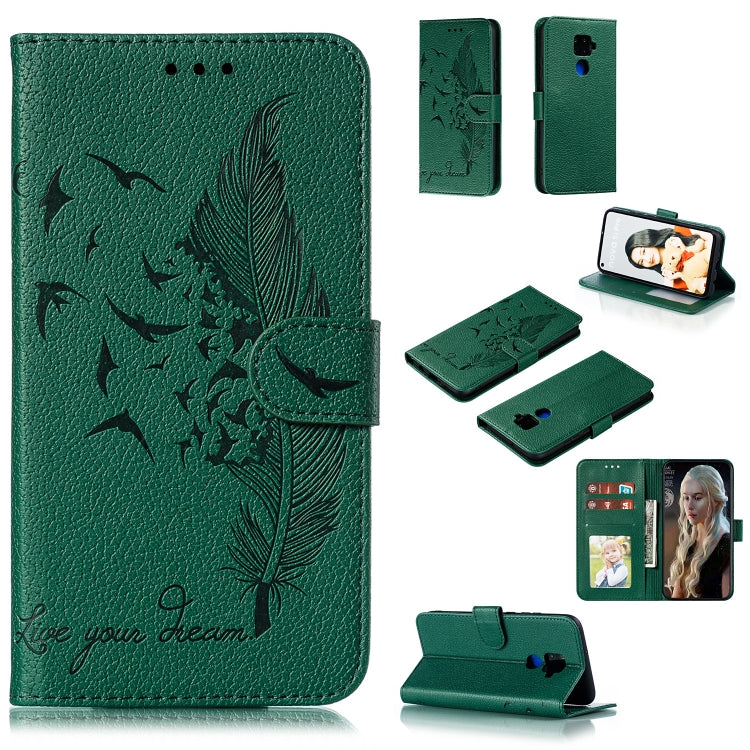 Feather Pattern Litchi Texture Horizontal Flip Leather Case with Holder & Wallet & Card Slots, For Huawei Mate 30, For Huawei Mate 30 Pro, For Huawei Mate 30 Lite / nova 5i Pro, For Xiaomi Redmi Note 8, For Xiaomi Redmi Note 8 Pro, For Galaxy A10s     ...