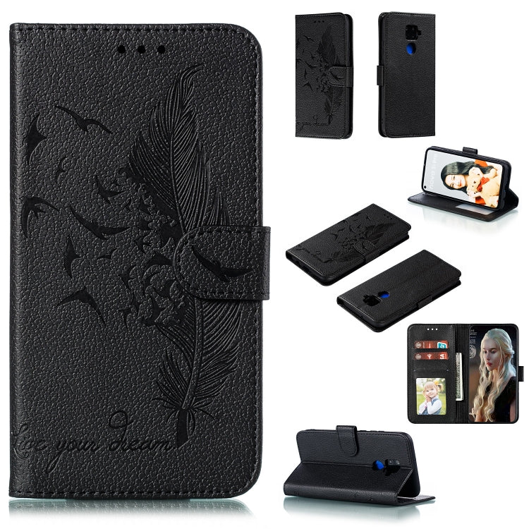 Feather Pattern Litchi Texture Horizontal Flip Leather Case with Holder & Wallet & Card Slots, For Huawei Mate 30, For Huawei Mate 30 Pro, For Huawei Mate 30 Lite / nova 5i Pro, For Xiaomi Redmi Note 8, For Xiaomi Redmi Note 8 Pro, For Galaxy A10s     ...