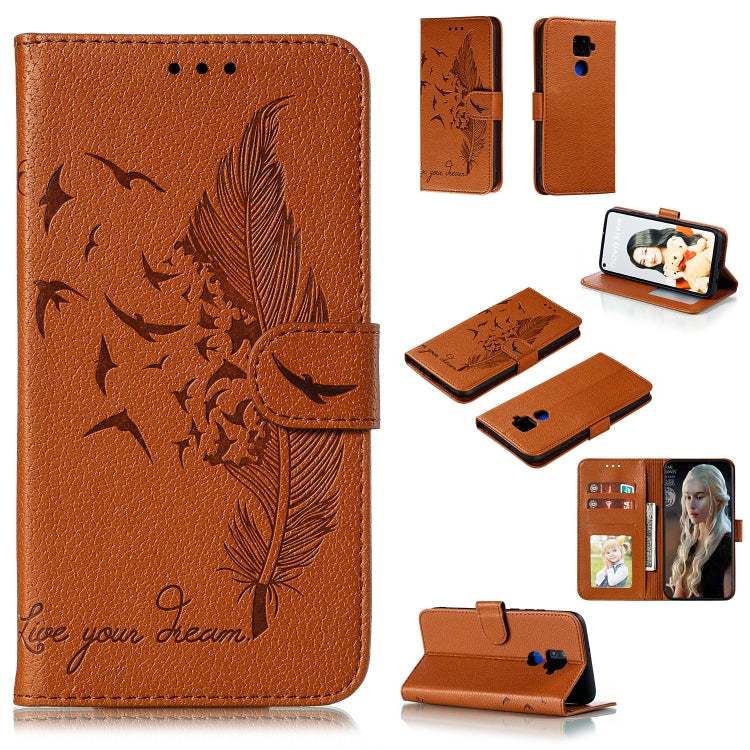 Feather Pattern Litchi Texture Horizontal Flip Leather Case with Holder & Wallet & Card Slots, For Huawei Mate 30, For Huawei Mate 30 Pro, For Huawei Mate 30 Lite / nova 5i Pro, For Xiaomi Redmi Note 8, For Xiaomi Redmi Note 8 Pro, For Galaxy A10s     ...