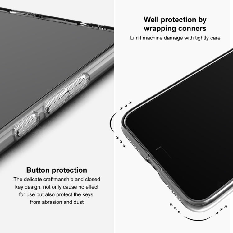 IMAK UX-5 Series Transparent Shockproof TPU Protective Case, For OnePlus 9 5G Domestic / India Version, For OnePlus 9 Pro 5G, For Motorola Moto Edge S, For Xiaomi Black Shark 4 / 4 Pro, For Nubia Red Magic 6, For Xiaomi Mi 10S