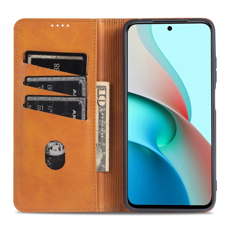 AZNS Magnetic Calf Texture Horizontal Flip Leather Case with Card Slots & Holder & Wallet, For Xiaomi Redmi Note 10 Pro, For Xiaomi Redmi Note 10 Pro Max, For Xiaomi Mi 10S, For vivo X60 Pro, For vivo Y72 5G, For vivo iQOO Z3