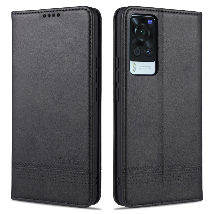 AZNS Magnetic Calf Texture Horizontal Flip Leather Case with Card Slots & Holder & Wallet, For Xiaomi Redmi Note 10 Pro, For Xiaomi Redmi Note 10 Pro Max, For Xiaomi Mi 10S, For vivo X60 Pro, For vivo Y72 5G, For vivo iQOO Z3