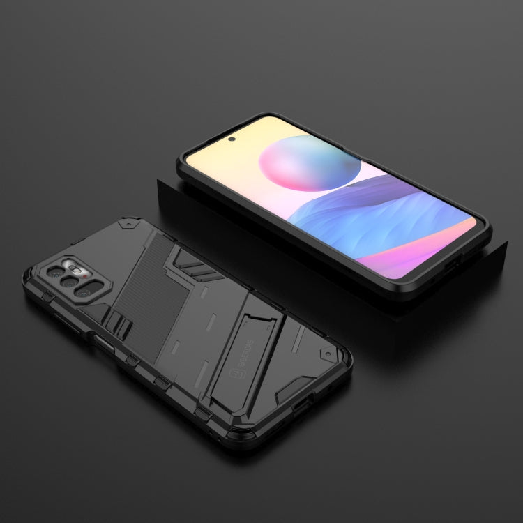 Punk Armor 2 in 1 PC + TPU Shockproof Case with Invisible Holder, For Xiaomi Redmi Note 10 5G, For Xiaomi Redmi Note 10 Pro, For Xiaomi Mi 11 Ultra