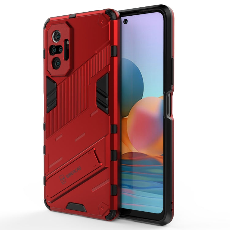 Punk Armor 2 in 1 PC + TPU Shockproof Case with Invisible Holder, For Xiaomi Redmi Note 10 5G, For Xiaomi Redmi Note 10 Pro, For Xiaomi Mi 11 Ultra