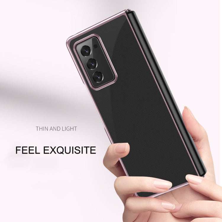Ultra-thin Electroplated Transparent Folding Case, For Samsung Galaxy Z Flip 5G / 4G, For Samsung Galaxy Z Fold2 5G, For Samsung Galaxy Fold 5G / Fold 4G