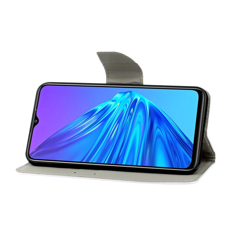 Painted Pattern Horizontal Flip Leathe Case, For OPPO Realme 5, For OPPO Realme 5 Pro, For OPPO Reno3