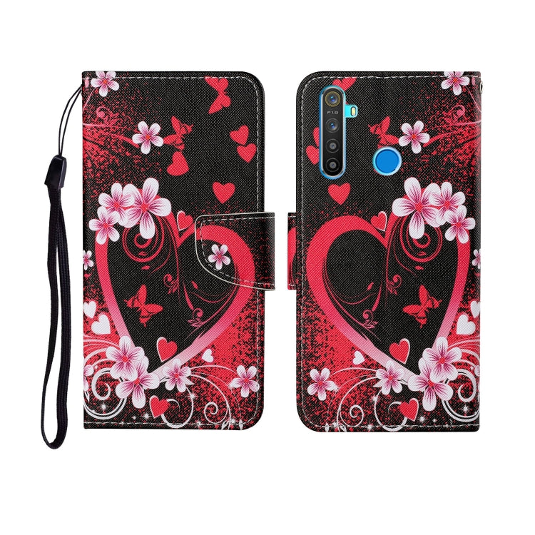 Painted Pattern Horizontal Flip Leathe Case, For OPPO Realme 5, For OPPO Realme 5 Pro, For OPPO Reno3