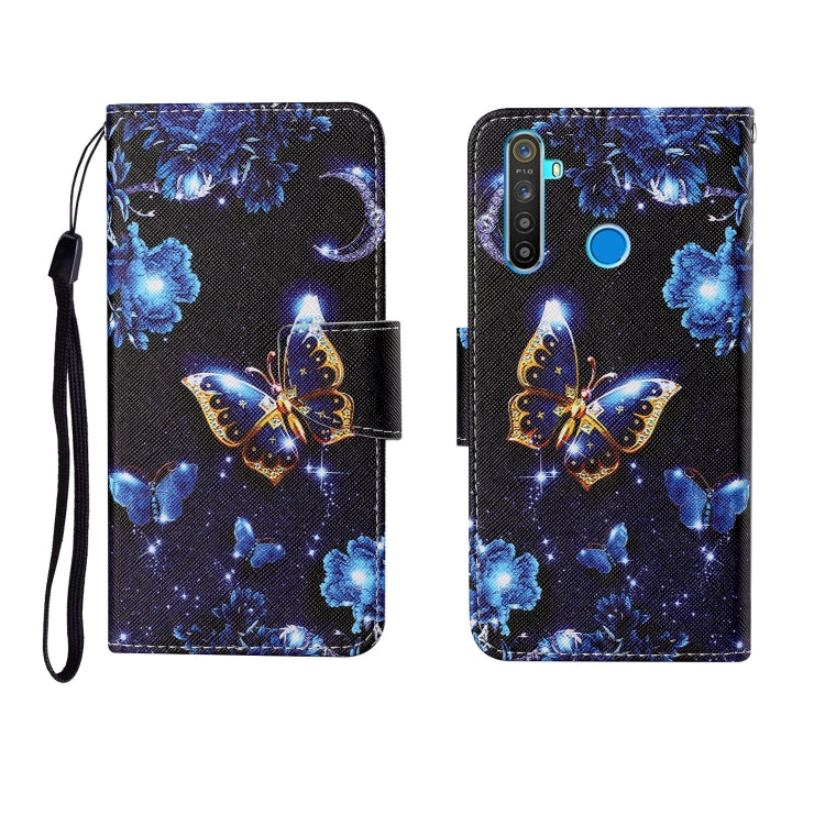 Painted Pattern Horizontal Flip Leathe Case, For OPPO Realme 5, For OPPO Realme 5 Pro, For OPPO Reno3