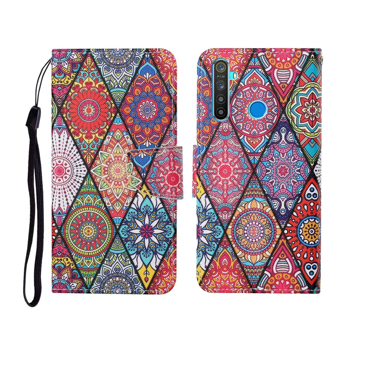 Painted Pattern Horizontal Flip Leathe Case, For OPPO Realme 5, For OPPO Realme 5 Pro, For OPPO Reno3