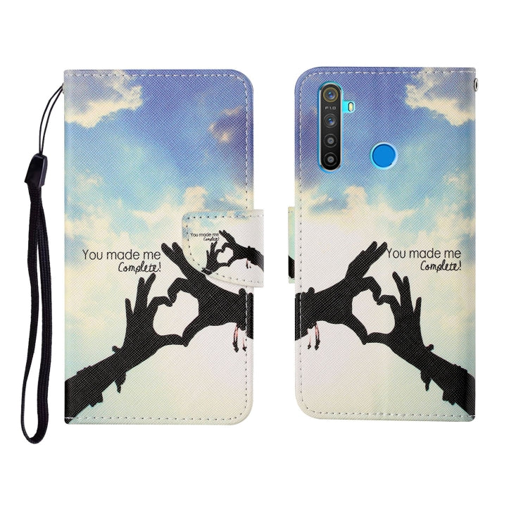 Painted Pattern Horizontal Flip Leathe Case, For OPPO Realme 5, For OPPO Realme 5 Pro, For OPPO Reno3