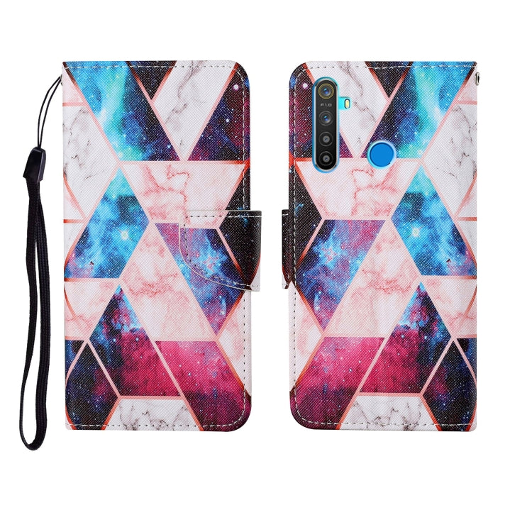 Painted Pattern Horizontal Flip Leathe Case, For OPPO Realme 5, For OPPO Realme 5 Pro, For OPPO Reno3