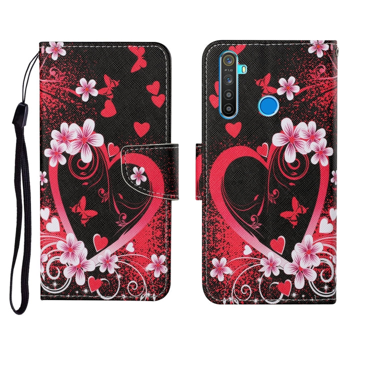 Painted Pattern Horizontal Flip Leathe Case, For OPPO Realme 5, For OPPO Realme 5 Pro, For OPPO Reno3