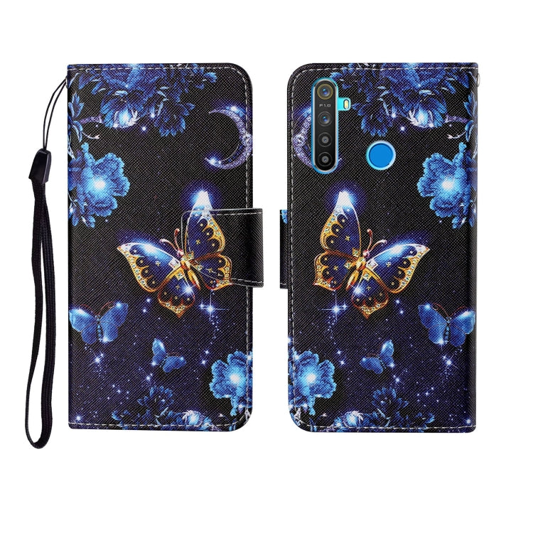 Painted Pattern Horizontal Flip Leathe Case, For OPPO Realme 5, For OPPO Realme 5 Pro, For OPPO Reno3