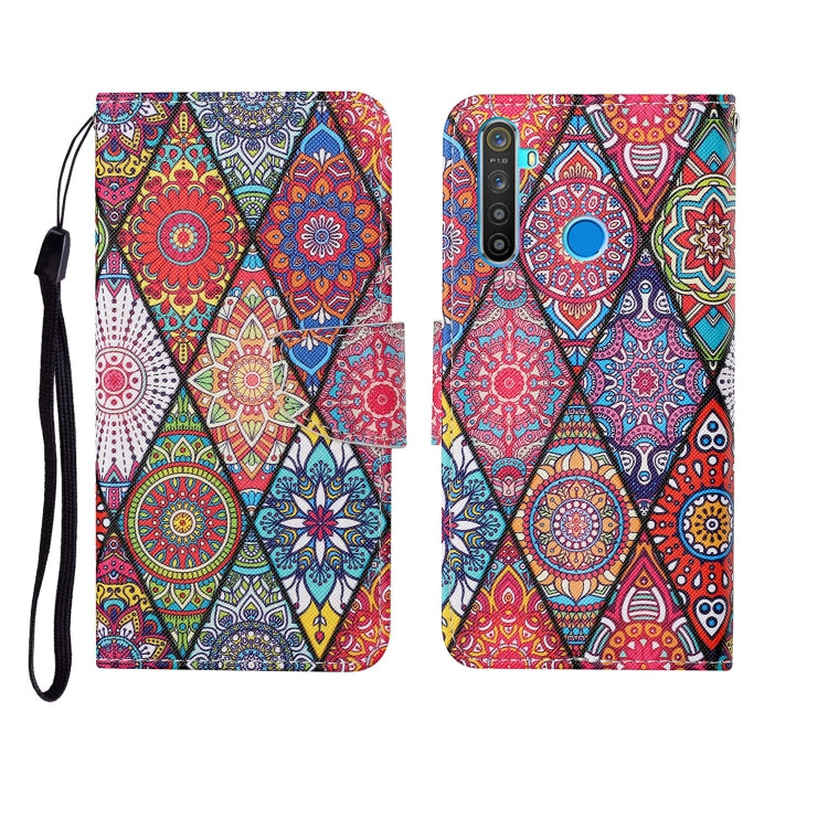 Painted Pattern Horizontal Flip Leathe Case, For OPPO Realme 5, For OPPO Realme 5 Pro, For OPPO Reno3