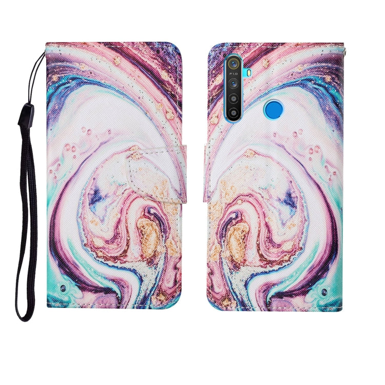Painted Pattern Horizontal Flip Leathe Case, For OPPO Realme 5, For OPPO Realme 5 Pro, For OPPO Reno3