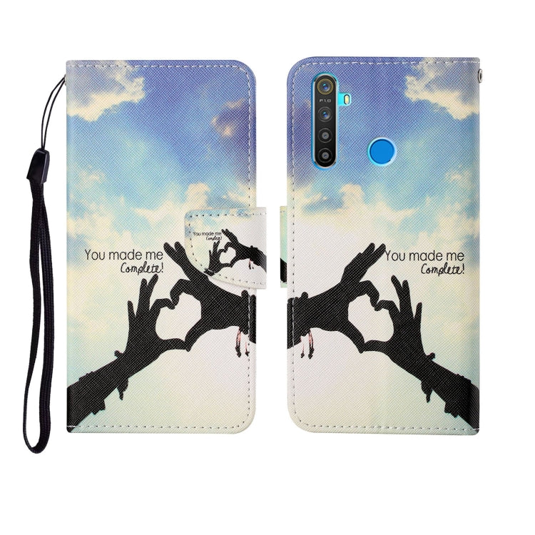 Painted Pattern Horizontal Flip Leathe Case, For OPPO Realme 5, For OPPO Realme 5 Pro, For OPPO Reno3