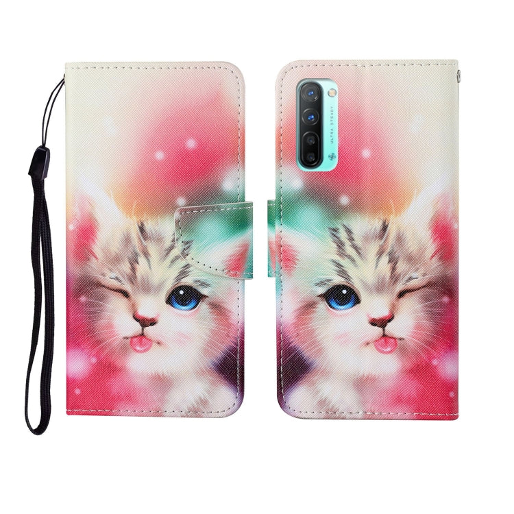 Painted Pattern Horizontal Flip Leathe Case, For OPPO Realme 5, For OPPO Realme 5 Pro, For OPPO Reno3