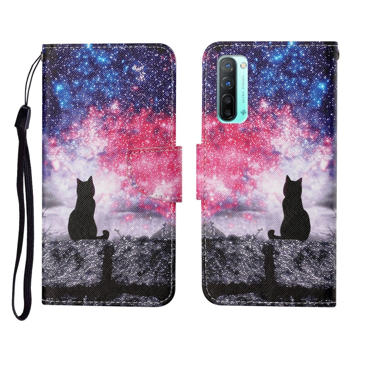 Painted Pattern Horizontal Flip Leathe Case, For OPPO Realme 5, For OPPO Realme 5 Pro, For OPPO Reno3