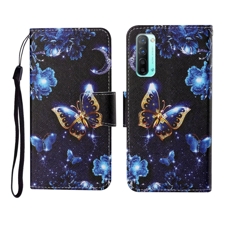 Painted Pattern Horizontal Flip Leathe Case, For OPPO Realme 5, For OPPO Realme 5 Pro, For OPPO Reno3
