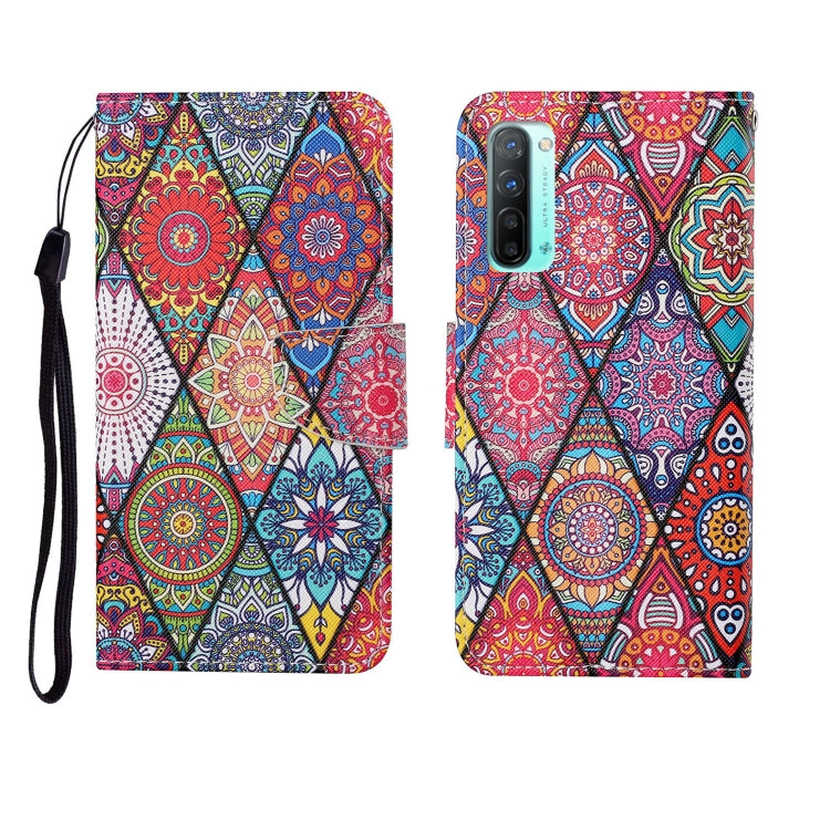 Painted Pattern Horizontal Flip Leathe Case, For OPPO Realme 5, For OPPO Realme 5 Pro, For OPPO Reno3