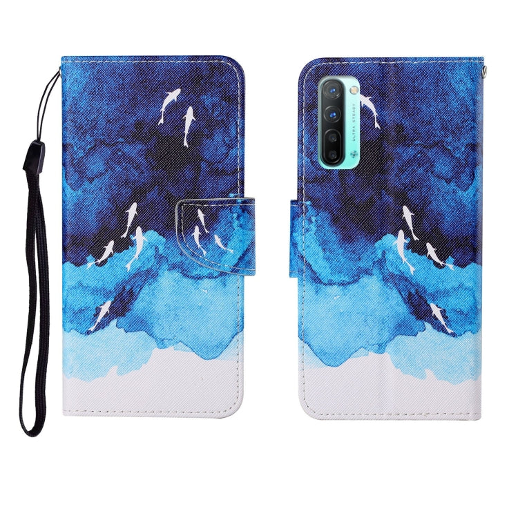 Painted Pattern Horizontal Flip Leathe Case, For OPPO Realme 5, For OPPO Realme 5 Pro, For OPPO Reno3