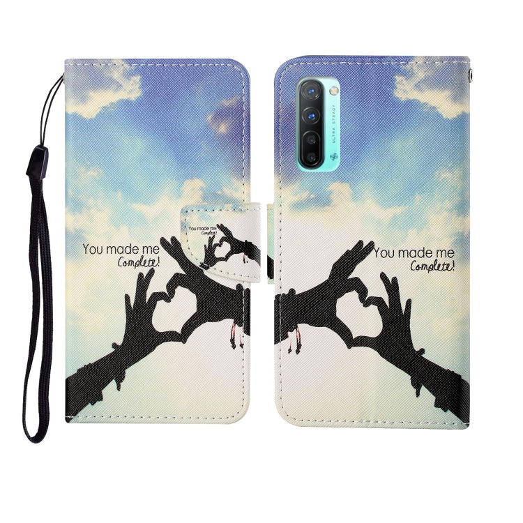 Painted Pattern Horizontal Flip Leathe Case, For OPPO Realme 5, For OPPO Realme 5 Pro, For OPPO Reno3