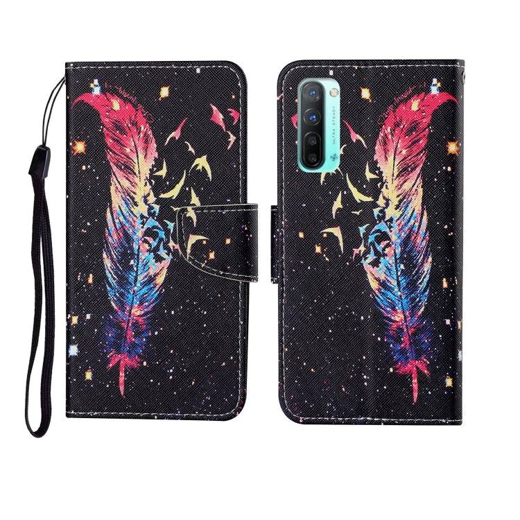 Painted Pattern Horizontal Flip Leathe Case, For OPPO Realme 5, For OPPO Realme 5 Pro, For OPPO Reno3