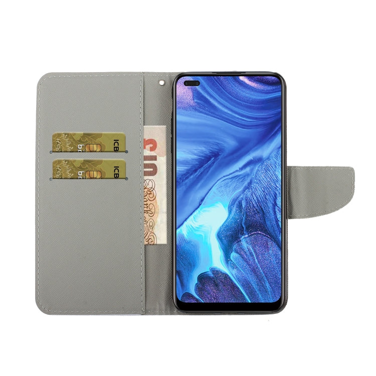 Painted Pattern Horizontal Flip Leathe Case, For OPPO Reno4, For OPPO Reno4 Lite, For OPPO F17 Pro