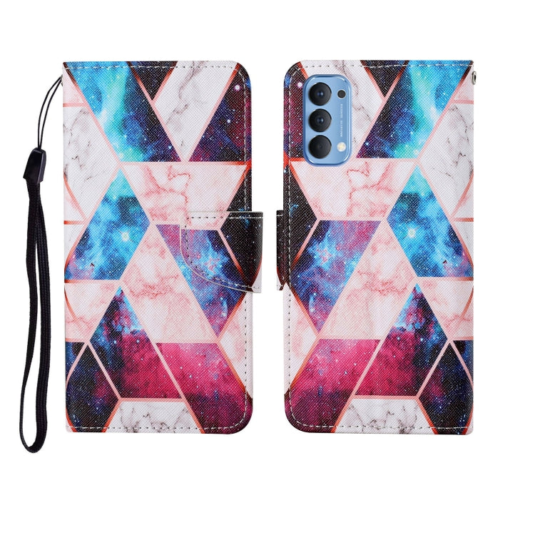 Painted Pattern Horizontal Flip Leathe Case, For OPPO Reno4, For OPPO Reno4 Lite, For OPPO F17 Pro