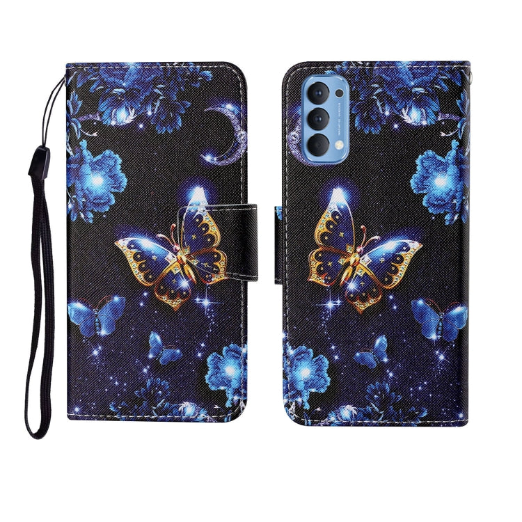Painted Pattern Horizontal Flip Leathe Case, For OPPO Reno4, For OPPO Reno4 Lite, For OPPO F17 Pro