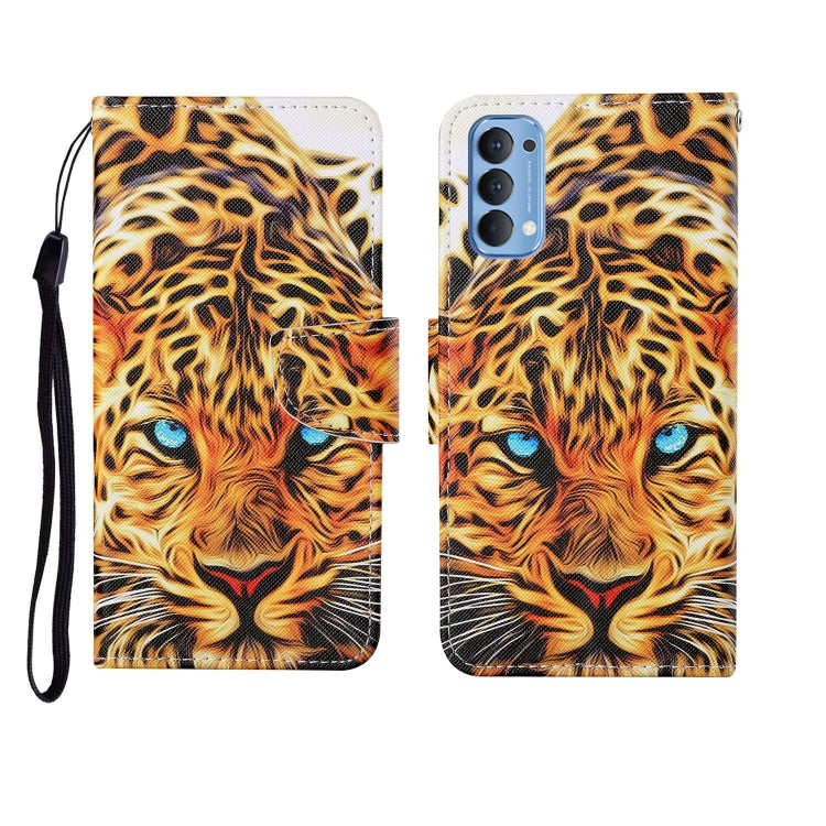 Painted Pattern Horizontal Flip Leathe Case, For OPPO Reno4, For OPPO Reno4 Lite, For OPPO F17 Pro