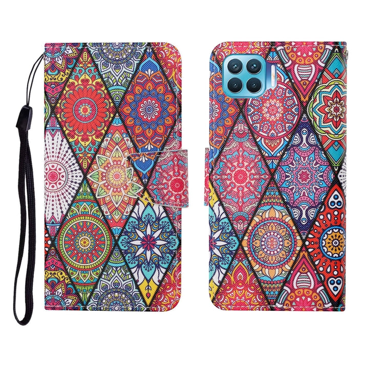 Painted Pattern Horizontal Flip Leathe Case, For OPPO Reno4, For OPPO Reno4 Lite, For OPPO F17 Pro