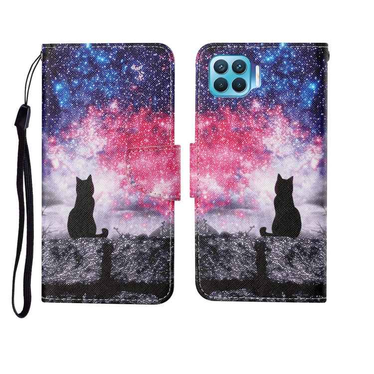 Painted Pattern Horizontal Flip Leathe Case, For OPPO Reno4, For OPPO Reno4 Lite, For OPPO F17 Pro