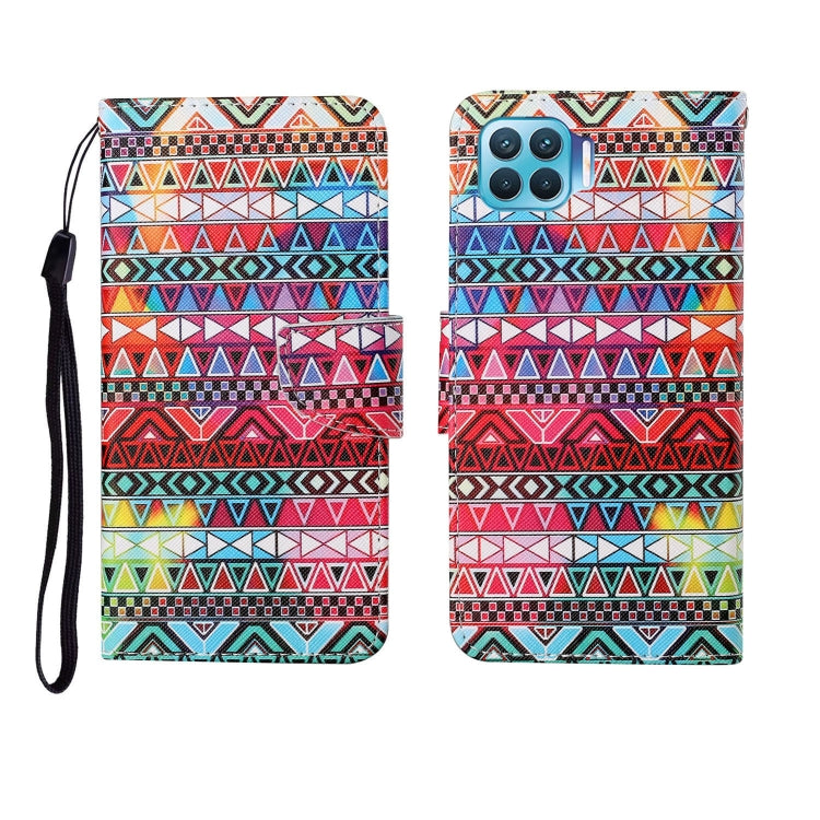 Painted Pattern Horizontal Flip Leathe Case, For OPPO Reno4, For OPPO Reno4 Lite, For OPPO F17 Pro