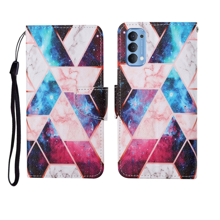 Painted Pattern Horizontal Flip Leathe Case, For OPPO Reno4 Pro, For OPPO Find X2 Pro
