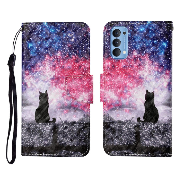 Painted Pattern Horizontal Flip Leathe Case, For OPPO Reno4 Pro, For OPPO Find X2 Pro