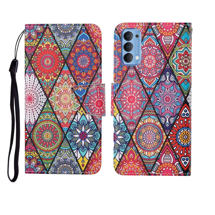 Painted Pattern Horizontal Flip Leathe Case, For OPPO Reno4 Pro, For OPPO Find X2 Pro