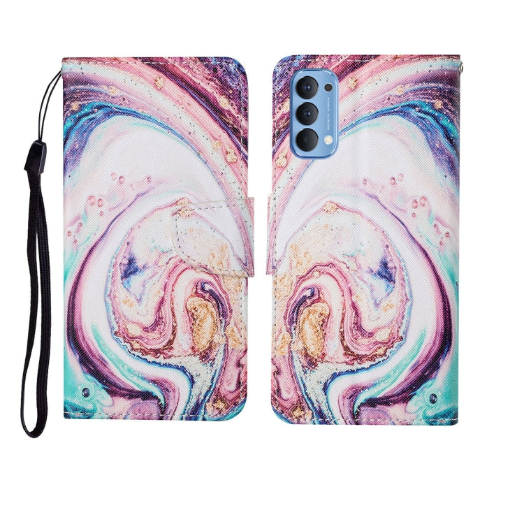 Painted Pattern Horizontal Flip Leathe Case, For OPPO Reno4 Pro, For OPPO Find X2 Pro