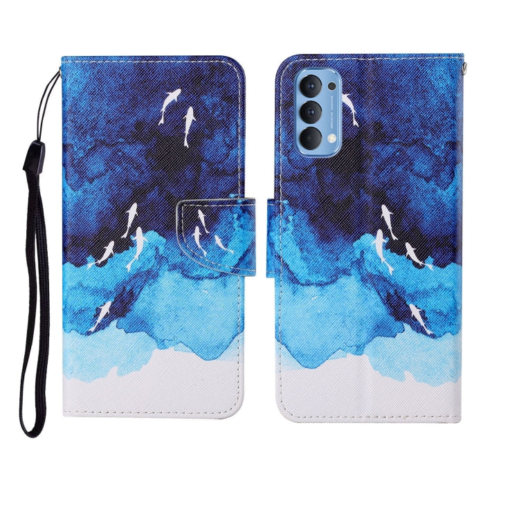 Painted Pattern Horizontal Flip Leathe Case, For OPPO Reno4 Pro, For OPPO Find X2 Pro