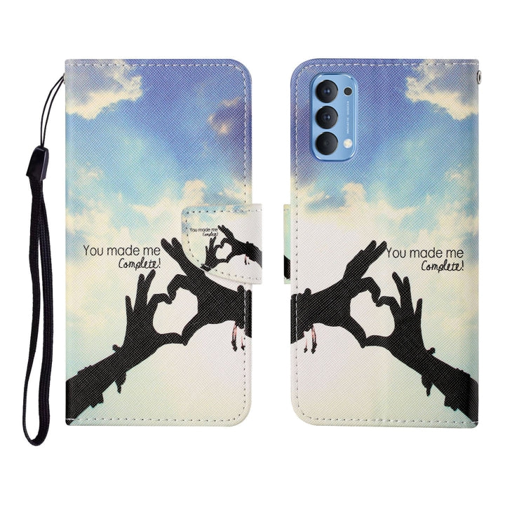 Painted Pattern Horizontal Flip Leathe Case, For OPPO Reno4 Pro, For OPPO Find X2 Pro