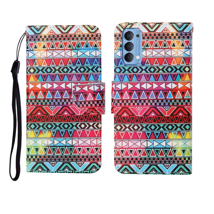 Painted Pattern Horizontal Flip Leathe Case, For OPPO Reno4 Pro, For OPPO Find X2 Pro