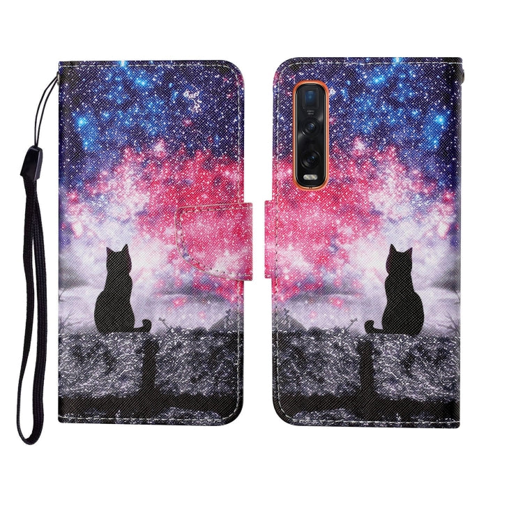 Painted Pattern Horizontal Flip Leathe Case, For OPPO Reno4 Pro, For OPPO Find X2 Pro