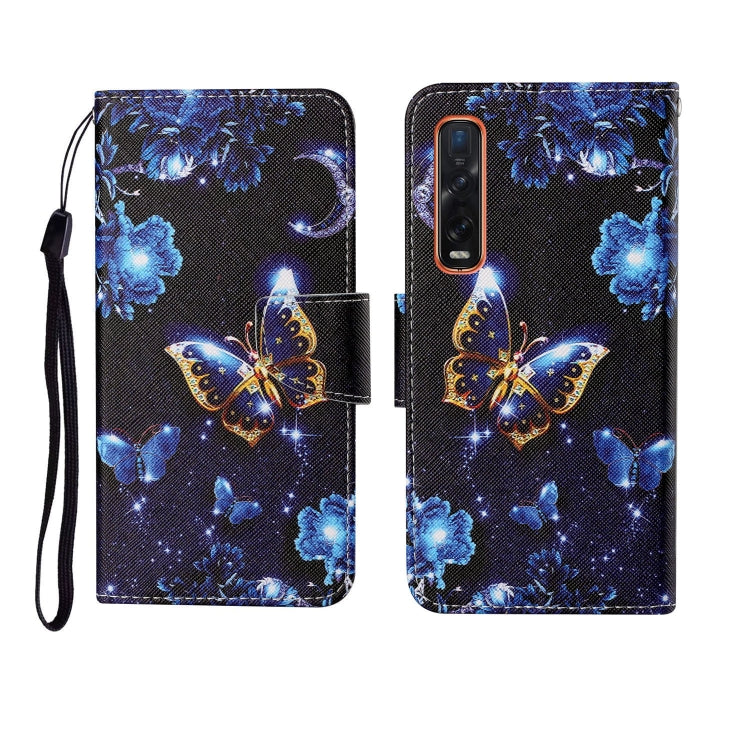 Painted Pattern Horizontal Flip Leathe Case, For OPPO Reno4 Pro, For OPPO Find X2 Pro