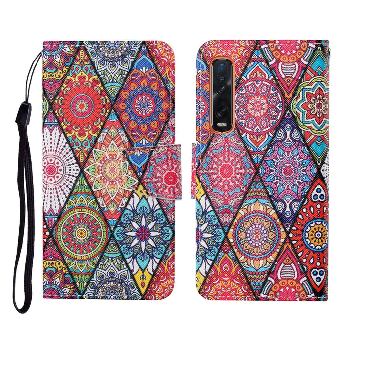Painted Pattern Horizontal Flip Leathe Case, For OPPO Reno4 Pro, For OPPO Find X2 Pro