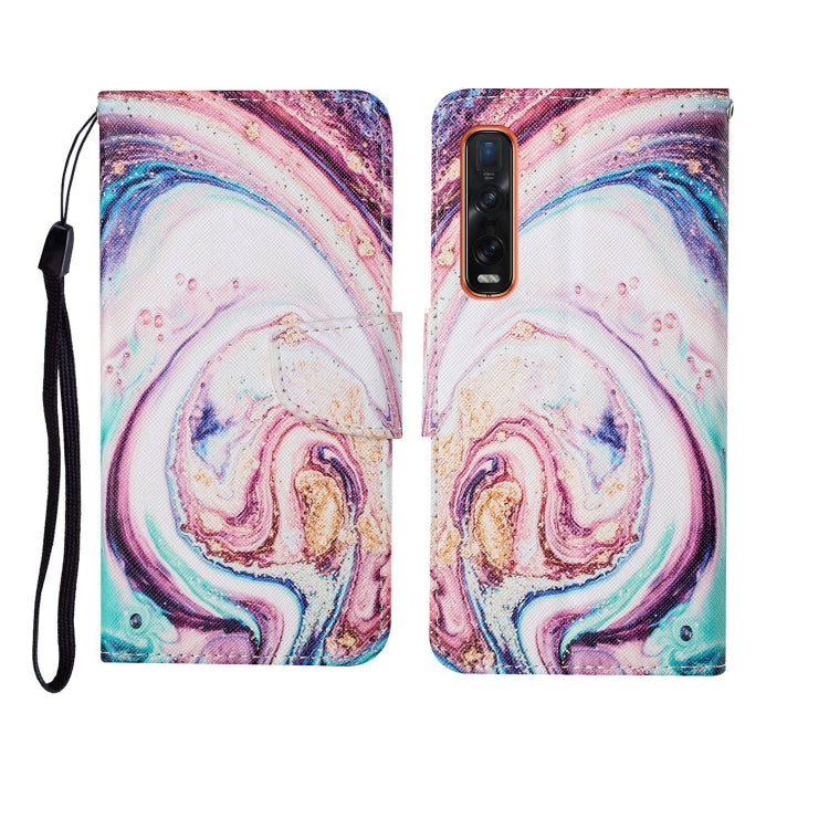 Painted Pattern Horizontal Flip Leathe Case, For OPPO Reno4 Pro, For OPPO Find X2 Pro