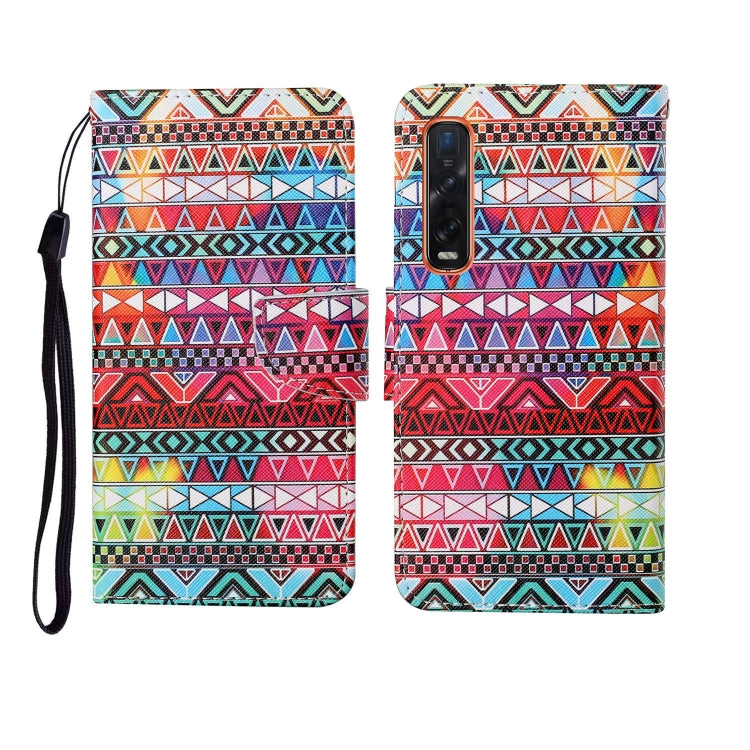 Painted Pattern Horizontal Flip Leathe Case, For OPPO Reno4 Pro, For OPPO Find X2 Pro